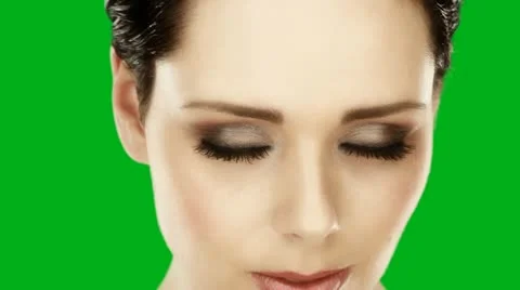 Beauty Face Closeup Stock-Footage 12340509