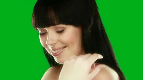 Beauty Face Closeup Stock-Footage 12340529