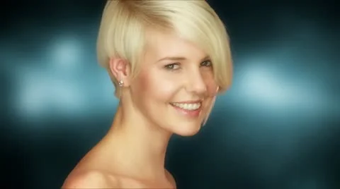Beauty Face Closeup Stock-Footage 12340602