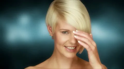 Beauty Face Closeup Stock-Footage 12340629