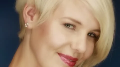 Beauty Face Closeup Stock-Footage 12340646