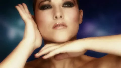Beauty Face Closeup Stock-Footage 12387768