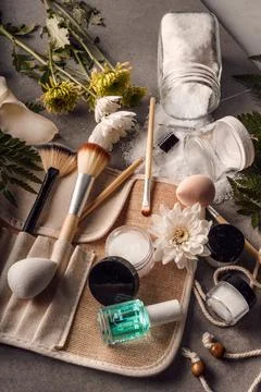 Beauty-flatlay   Stock Photos
