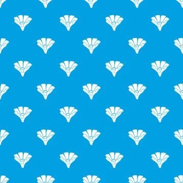 Beauty flower pattern vector seamless blue 스톡 일러스트