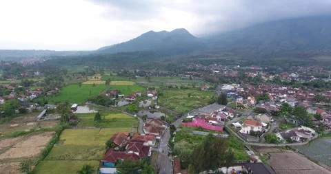 THE BEAUTY OF GARUT CITY USING DRONES Stock Footage 264343156