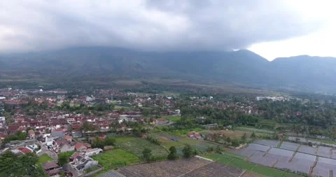 THE BEAUTY OF GARUT CITY USING DRONES FOOTAGE 2 Stock Footage 264343175