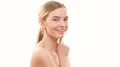 The beauty girl posing on the white background 4k or 4k+ Resolution