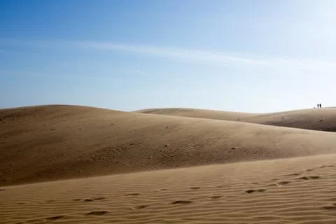 Beauty of Landscape desert, Red Sand Dune Mui Ne in Vietnam Stock Photos