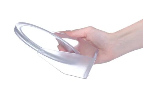 Beauty make up mirror in hand Stock Photos