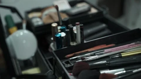 Beauty Makeup Application Process Transition Footage Stock Footage 342396404