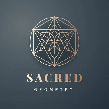 The Beauty of Mathematical Patterns in Sacred Geometry inspires spirituality Stock Illustration