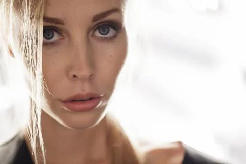 Beauty model face Stock Photos