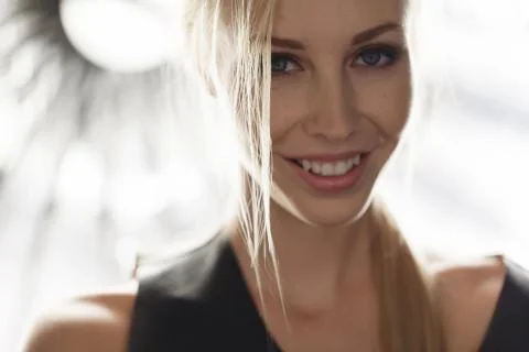 Beauty model face Stock Photos