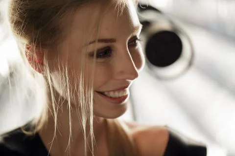 Beauty model face Foto stock