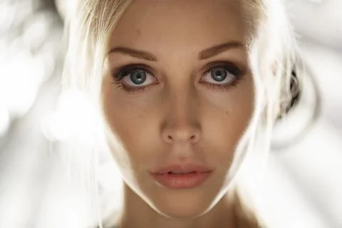 Beauty model face Stock Photos