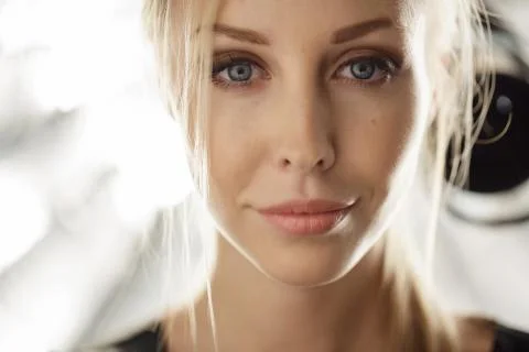 Beauty model face Stock Photos