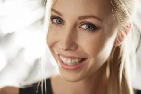 Beauty model face Stock Photos