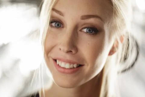 Beauty model face Stock Photos