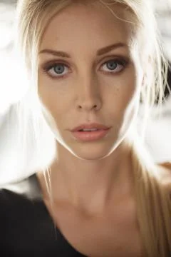 Beauty model face Stock Photos