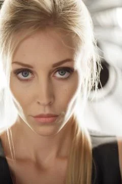 Beauty model face Stock Photos