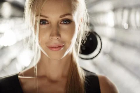 Beauty model face Foto stock