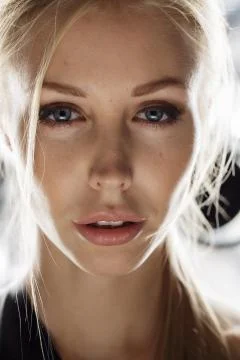 Beauty model face Stock Photos