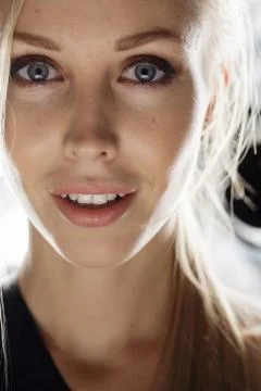 Beauty model face Stock Photos