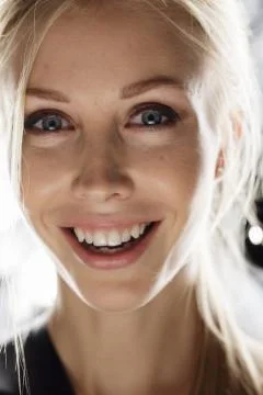 Beauty model face Stockfoto's