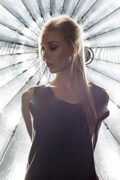Beauty model face Stock Photos