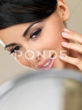 Beauty on natural background Stock Photos