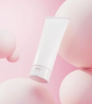Beauty products presentation, studio setup. Stock Illustration