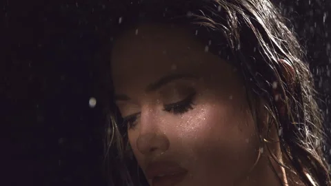 Beauty in the rain Stock Footage 243788299