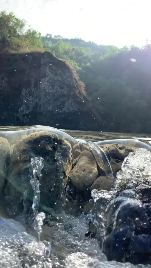 Beauty River Video stock 246023479