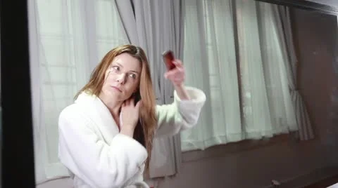 Beauty routine Stock Footage 20476186