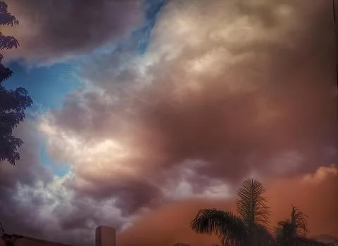 The beauty of sand clouds Stock Photos