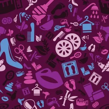 Beauty seamless pattern Stock Illustration