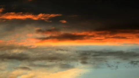 Beauty sky clouds sunset time-lapse Stock Footage 581326