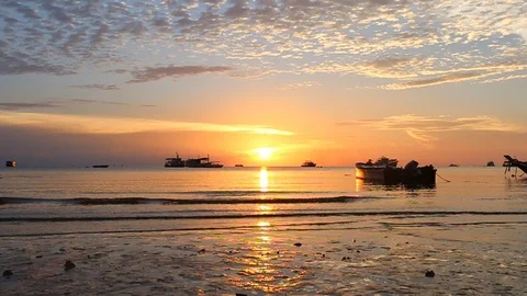 Beauty sunset Stock Footage 90956812