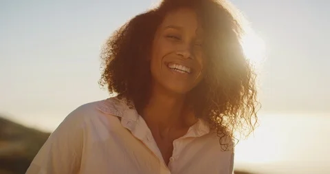 Beauty at sunset Stock Footage 124556407