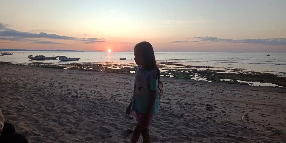 Beauty sunset Foto stock