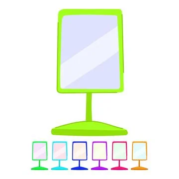 Beauty table mirror vector cartoon graphic Stock Illustration