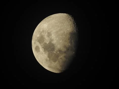 Beauty of two third moon Foto stock