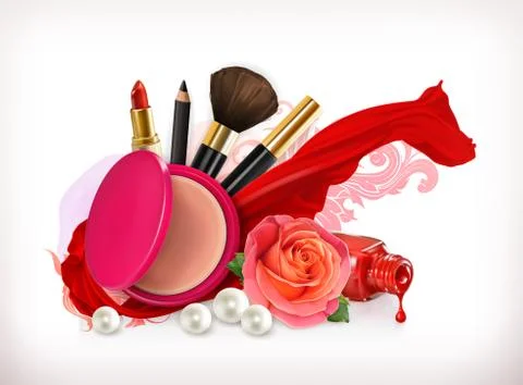 Beauty vector concept Stock Illustration