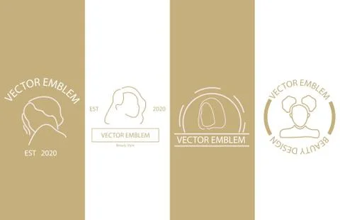 Beauty Vector Emblem Stock Illustration