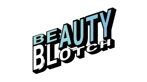 BEAUTY vs BLOTCH, 3D Text Animation in Isometric View with Opposite Word Motion Stock Footage 314263274
