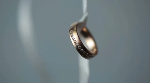The beauty wedding ring Stock Footage 46432239