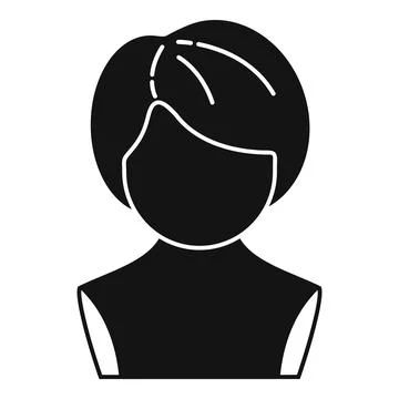 Beauty wig icon simple vector. Head style Stock Illustration