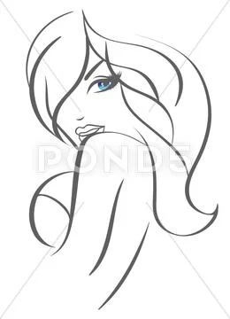 Beauty woman Stock Illustration