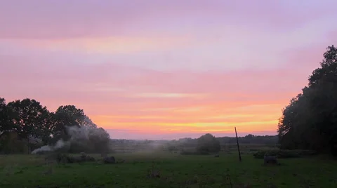 Beautyful sunset Stock Footage 32148350
