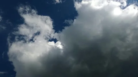 Beautyful white clouds in the sky, clouds background Stock Footage 340503612